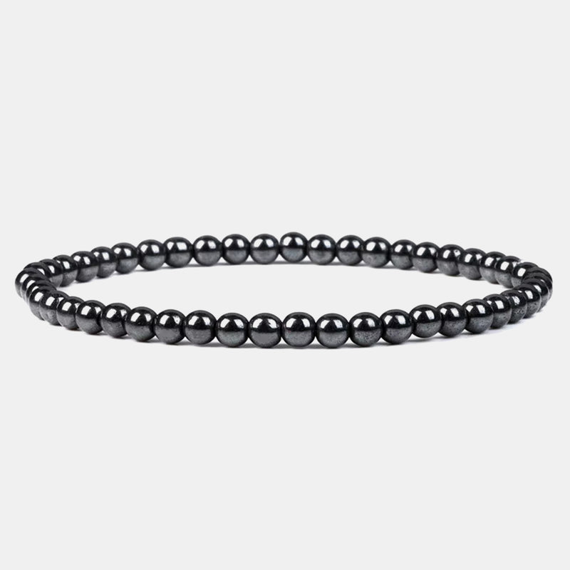 4mm Hematite Beaded Bracelet