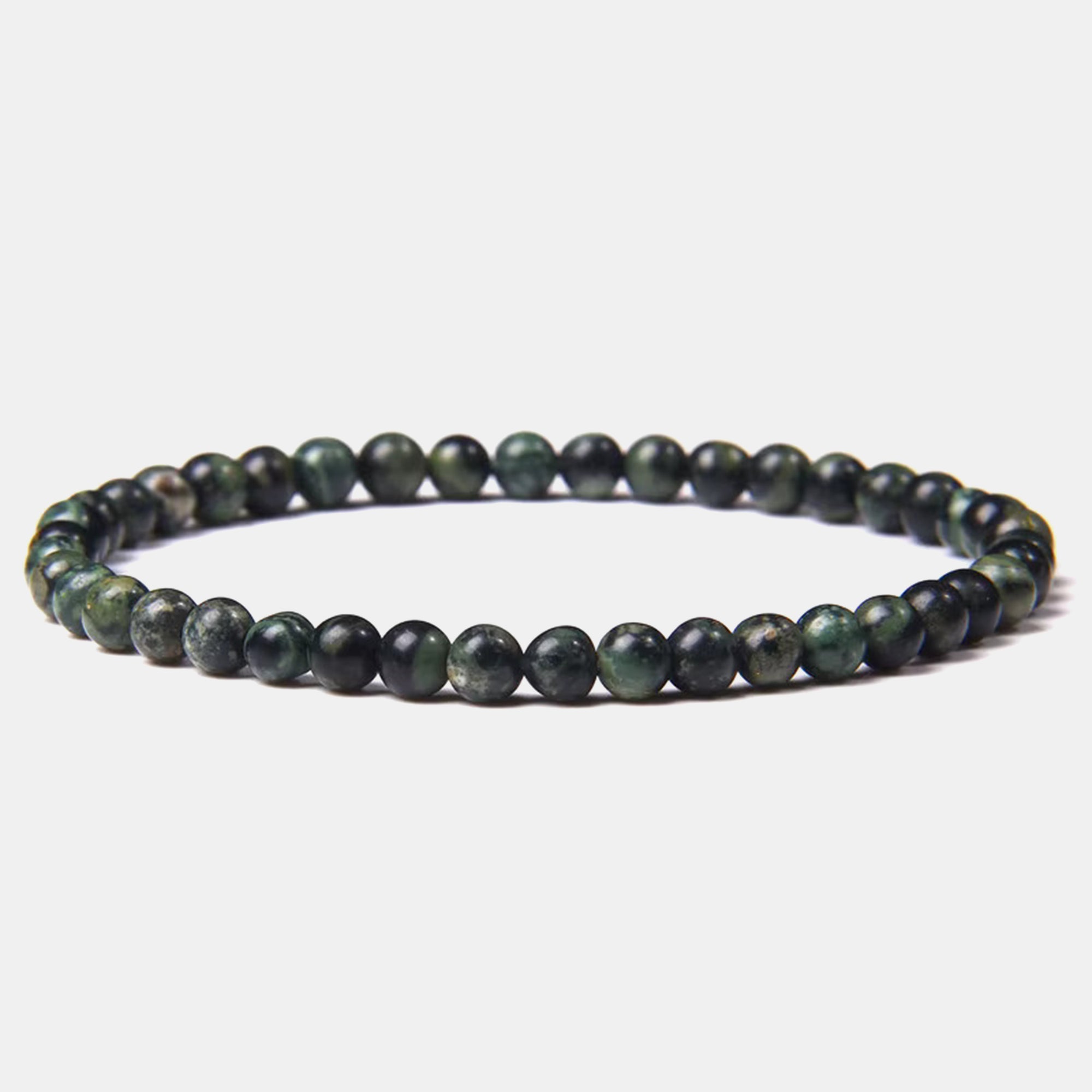 4mm Forest Stone Beaded Bracelet
