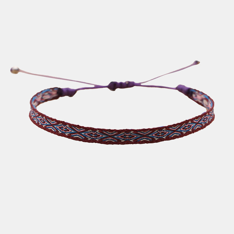 Carnaby Purple & Teal Woven Bracelet